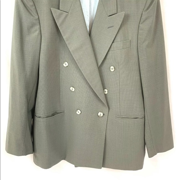 Men 42R Jean-Paul Germain BlazerGray Tweed Pattern - Picture 3 of 9